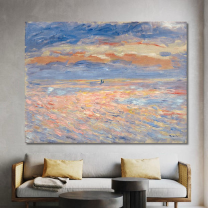 Tramonto Pierre-Auguste Renoir par592 quadro stampato su tela