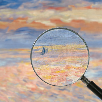 Tramonto Pierre-Auguste Renoir par592 quadro stampato su tela