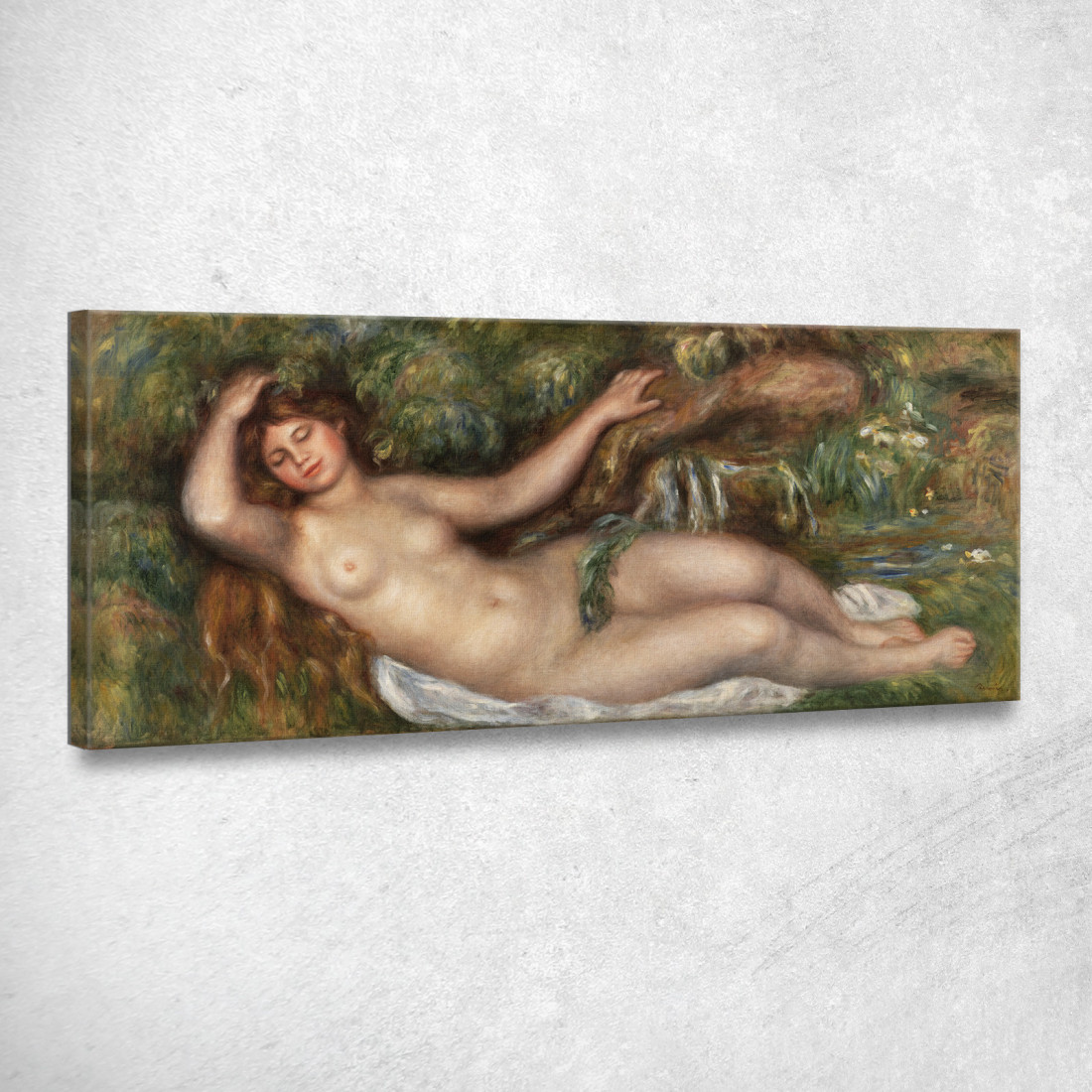 Nudo Sdraiato Pierre-Auguste Renoir par599 quadro stampato su tela