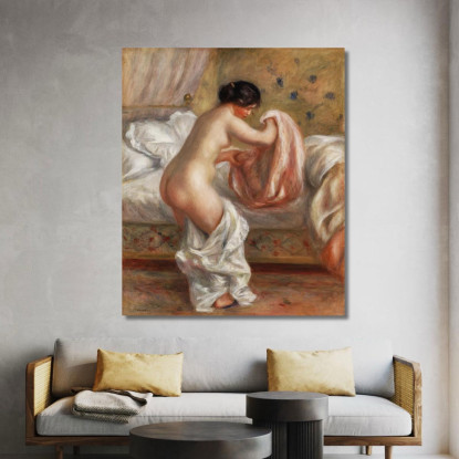 In Aumento Pierre-Auguste Renoir par601 quadro stampato su tela