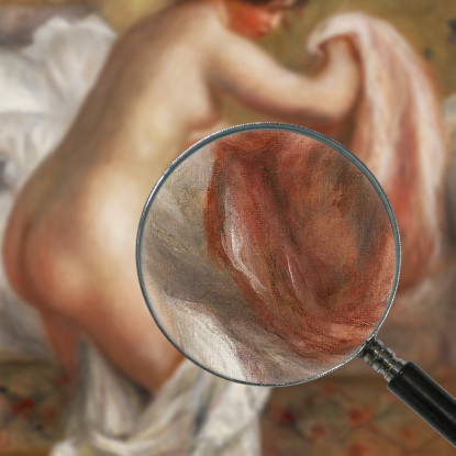 In Aumento Pierre-Auguste Renoir par601 quadro stampato su tela