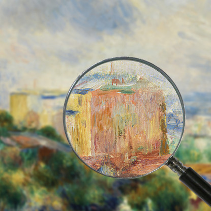 Vista Da Montmartre Pierre-Auguste Renoir par610 quadro stampato su tela