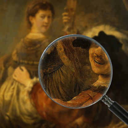 Rembrandt E Saskia Nella Scena Del Figliol Prodigo Rembrandt van Rijn rvr153 quadro stampato su tela