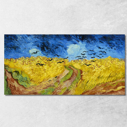 Campo Di Grano Con Corvi Vincent van Gogh vvg4 quadro stampato su tela