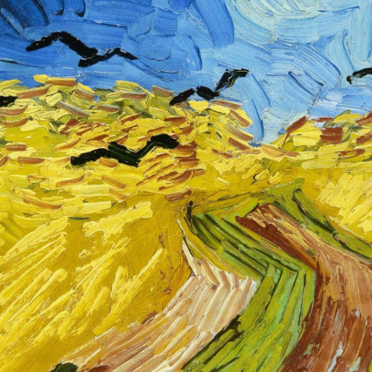 Campo Di Grano Con Corvi Vincent van Gogh vvg4 quadro stampato su tela