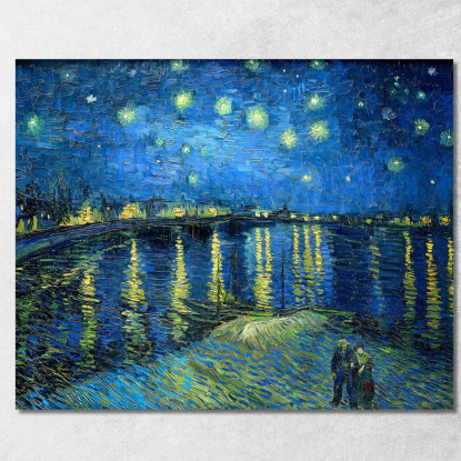 La Notte Stellata Sul Rodano Vincent van Gogh vvg20 quadro stampato su tela
