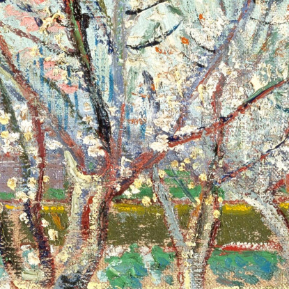 Frutteto In Fiore Albicocchi Vincent van Gogh vvg138 quadro stampato su tela