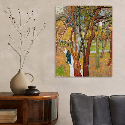 Il Giardino Dell'Ospedale Saint Paul Vincent van Gogh vvg168 quadro stampato su tela