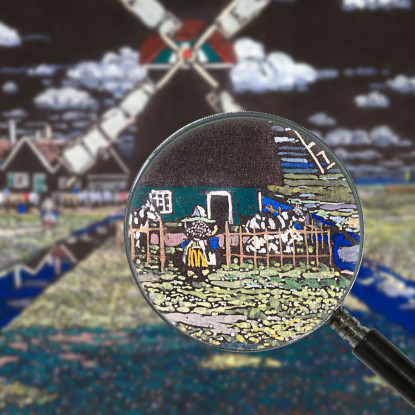 Mulino In Olanda 1904 Wassily Kandinsky wk1 quadro stampato su tela