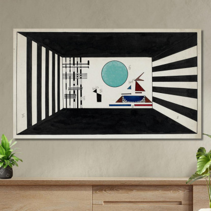 Costruisci Ii. Pittura Dello Gnomo Ii. Gnomi 1928 Wassily Kandinsky wk18 quadro stampato su tela