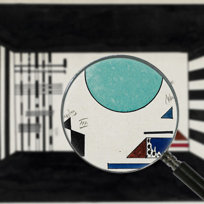 Costruisci Ii. Pittura Dello Gnomo Ii. Gnomi 1928 Wassily Kandinsky wk18 quadro stampato su tela