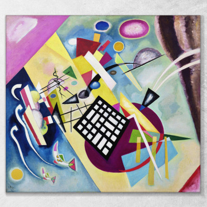 Griglia Nera Wassily Kandinsky wk20 quadro stampato su tela