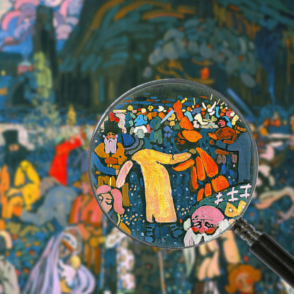 Vita Colorata 1907 Wassily Kandinsky wk33 quadro stampato su tela