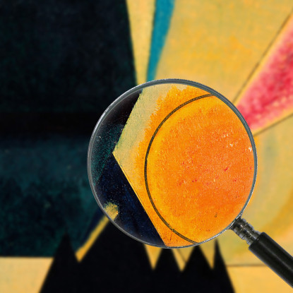 Sviluppo Wassily Kandinsky wk49 quadro stampato su tela