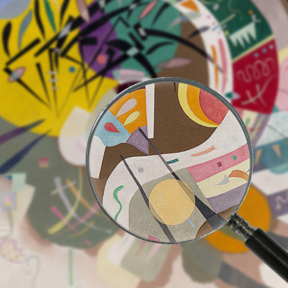 Curva Dominante 1936 Wassily Kandinsky wk50 quadro stampato su tela