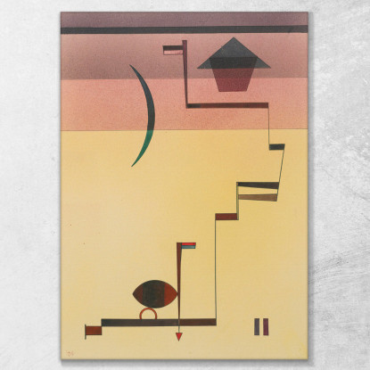 Angolare Angolare Wassily Kandinsky wk56 quadro stampato su tela