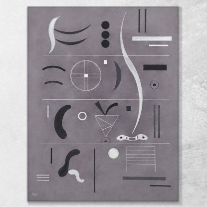 Quattro Parti 1932 Wassily Kandinsky wk63 quadro stampato su tela