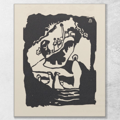 Suona Pl.17 Wassily Kandinsky wk132 quadro stampato su tela