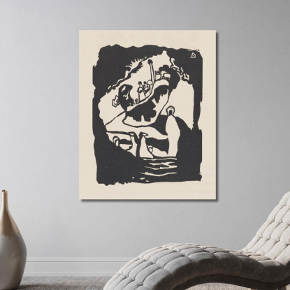 Suona Pl.17 Wassily Kandinsky wk132 quadro stampato su tela