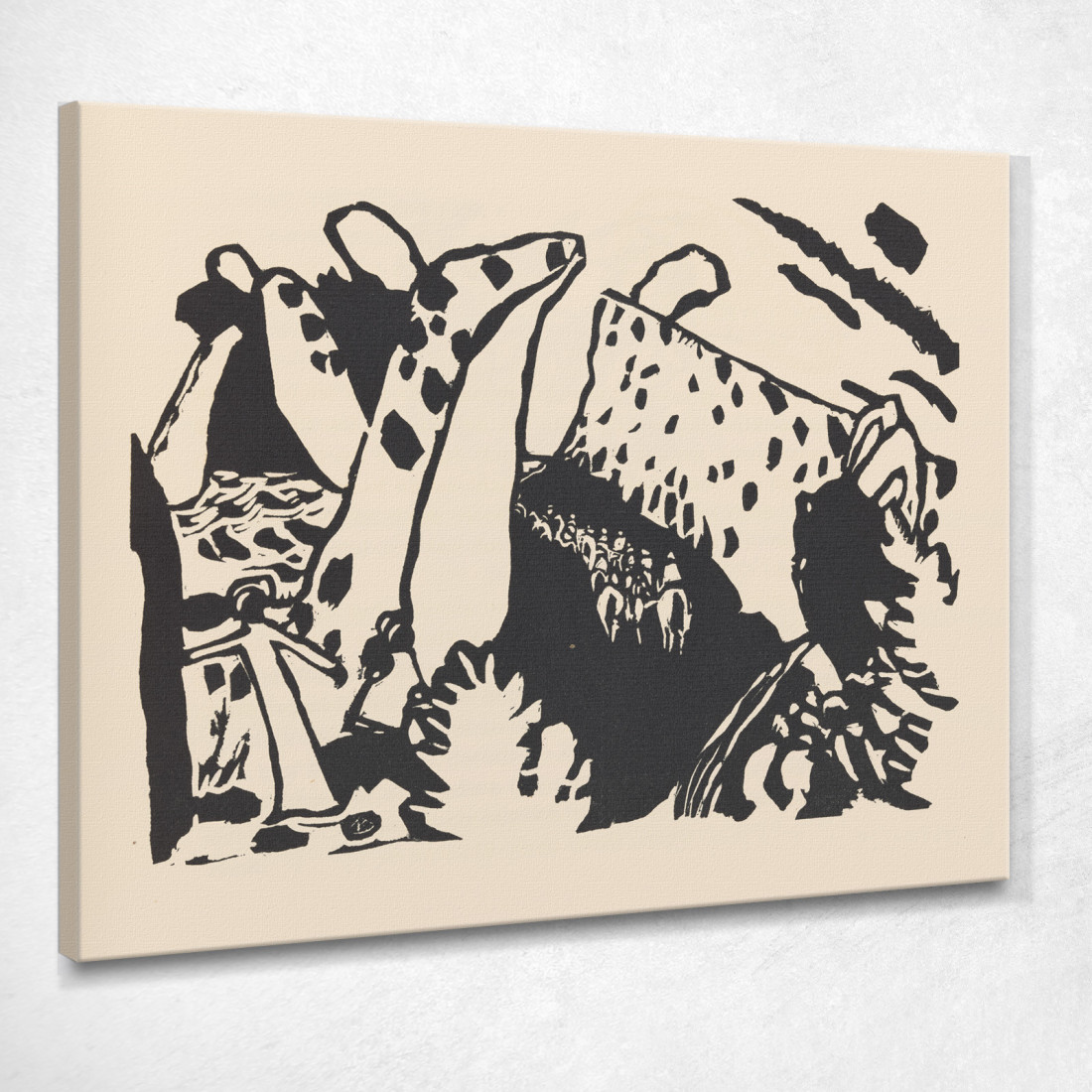 Suona Pl.18 Wassily Kandinsky wk133 quadro stampato su tela