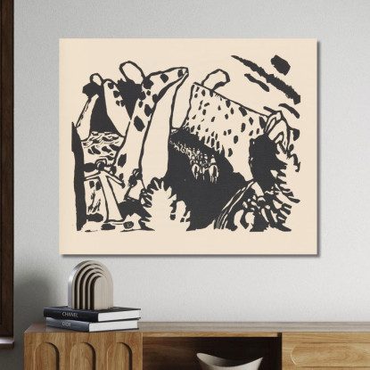 Suona Pl.18 Wassily Kandinsky wk133 quadro stampato su tela