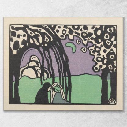 Suona Pl.20 Wassily Kandinsky wk135 quadro stampato su tela