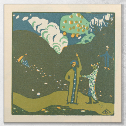 Suona Pl.23 Wassily Kandinsky wk138 quadro stampato su tela