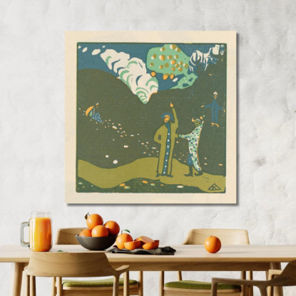 Suona Pl.23 Wassily Kandinsky wk138 quadro stampato su tela