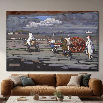 Strada Di Campagna Wassily Kandinsky wk147 quadro stampato su tela