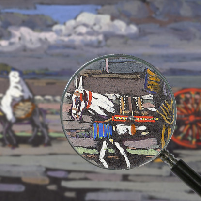 Strada Di Campagna Wassily Kandinsky wk147 quadro stampato su tela