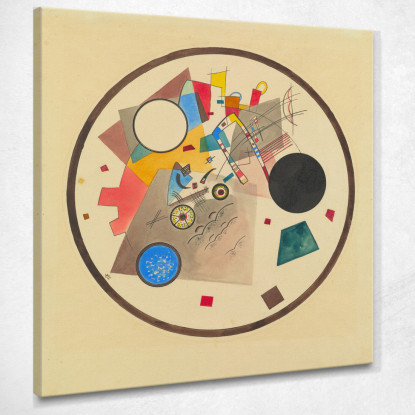 Cerchio Luminoso Wassily Kandinsky wk149 quadro stampato su tela