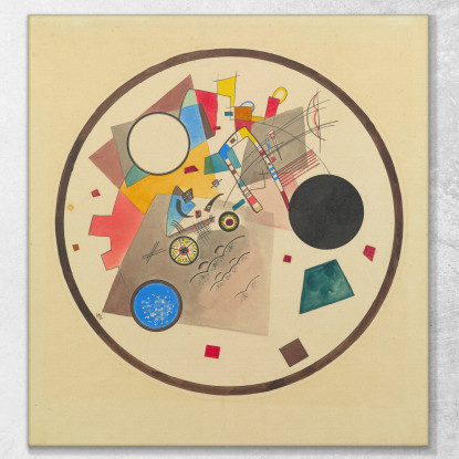Cerchio Luminoso Wassily Kandinsky wk149 quadro stampato su tela