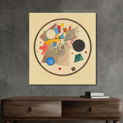 Cerchio Luminoso Wassily Kandinsky wk149 quadro stampato su tela