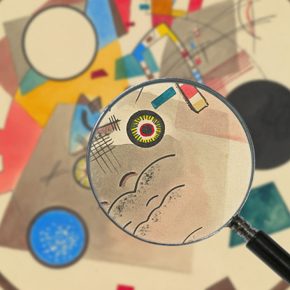 Cerchio Luminoso Wassily Kandinsky wk149 quadro stampato su tela