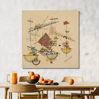 Liricamente Lirico Wassily Kandinsky wk155 quadro stampato su tela