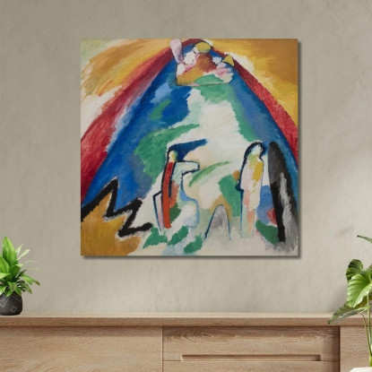Montagna Wassily Kandinsky wk159 quadro stampato su tela