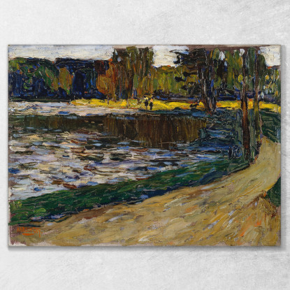 Giardino Inglese Di Monaco Wassily Kandinsky wk160 quadro stampato su tela