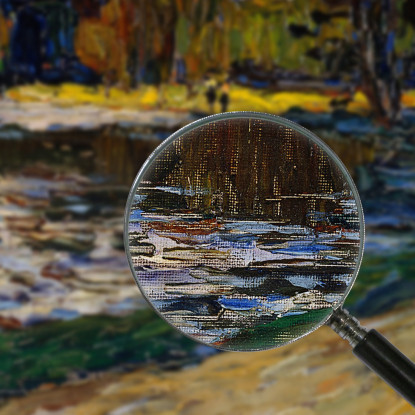 Giardino Inglese Di Monaco Wassily Kandinsky wk160 quadro stampato su tela