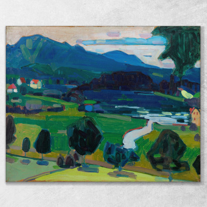 Murnau Vista Sullo Staffelsee Wassily Kandinsky wk168 quadro stampato su tela