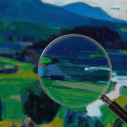 Murnau Vista Sullo Staffelsee Wassily Kandinsky wk168 quadro stampato su tela