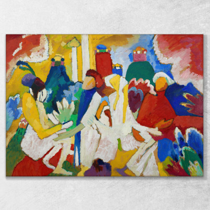 Orientale Wassily Kandinsky wk181 quadro stampato su tela