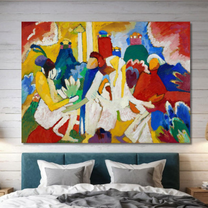 Orientale Wassily Kandinsky wk181 quadro stampato su tela