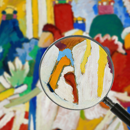 Orientale Wassily Kandinsky wk181 quadro stampato su tela