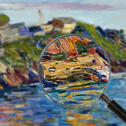 Rapallo Bucht Wassily Kandinsky wk197 quadro stampato su tela