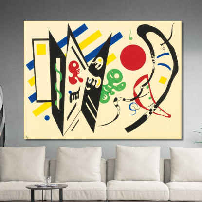 Reciproco Wassily Kandinsky wk201 quadro stampato su tela