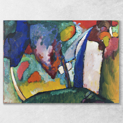 La Cascata Wassily Kandinsky wk233 quadro stampato su tela