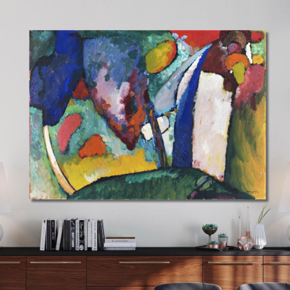 La Cascata Wassily Kandinsky wk233 quadro stampato su tela