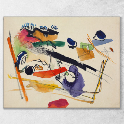 Senza Titolo Wassily Kandinsky wk247 quadro stampato su tela