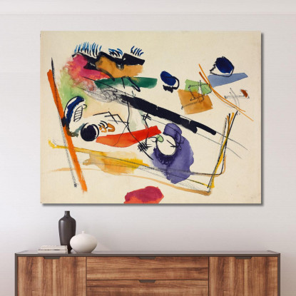 Senza Titolo Wassily Kandinsky wk247 quadro stampato su tela