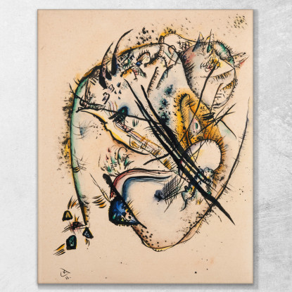 Acquerello Con Sette Tratti Wassily Kandinsky wk252 quadro stampato su tela